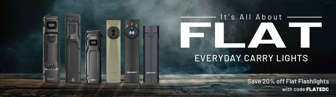 Flat EDC Flashlights