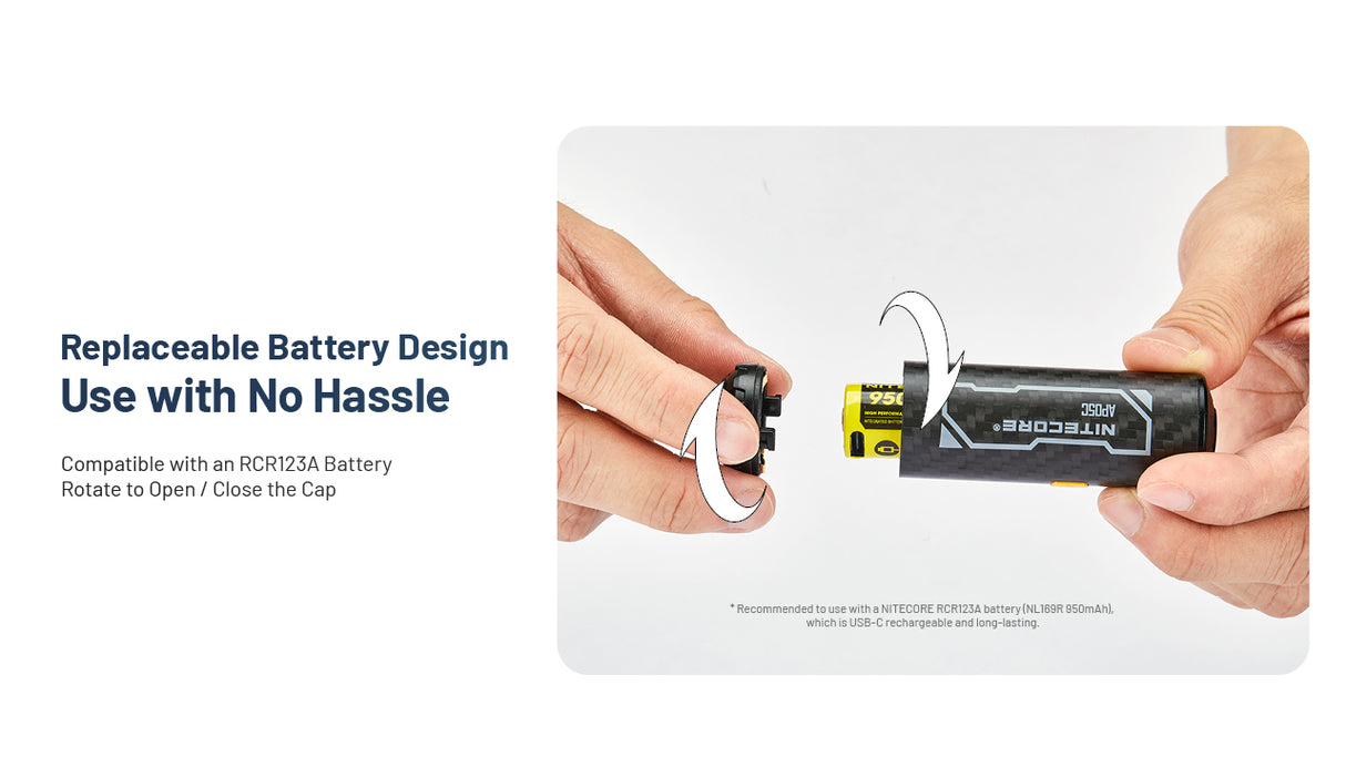 Nitecore AP05C Ultra Lightweight Carbon Fiber Air Pump