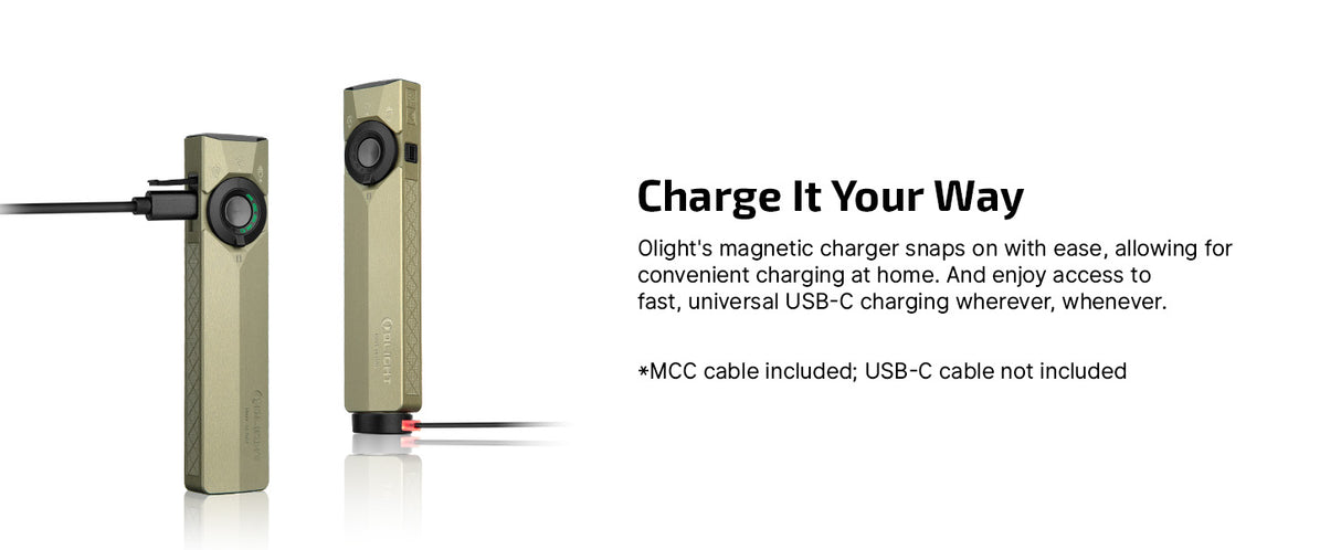 Olight ArkPro Ultra 1700 Lumen Rechargeable EDC Flashlight with UV Light & Green Laser