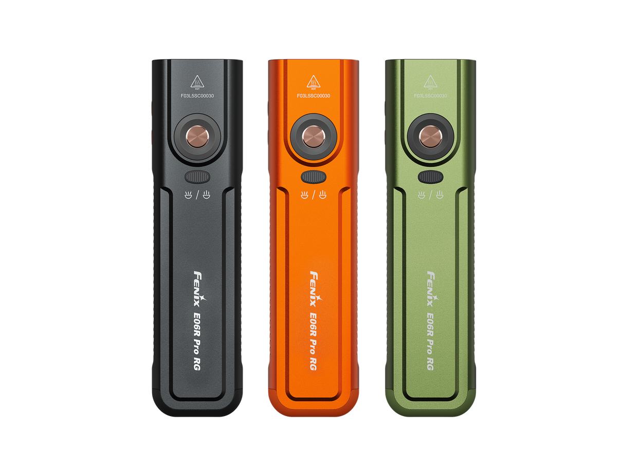 Fenix E06R Pro RG 1600 Lumen USB-C Rechargeable EDC Flashlight with Red Light and Green Laser