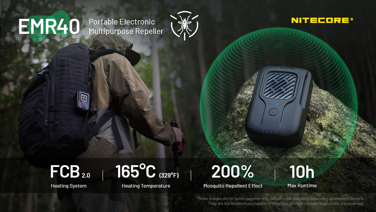 Nitecore EMR40 Portable Compact Rechargeable Mosquito Repeller