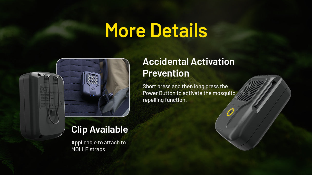 Nitecore EMR40 Portable Compact Rechargeable Mosquito Repeller