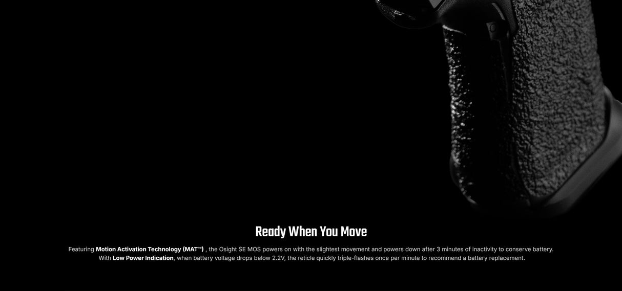 Osight SE MOS Direct-Mount Enclosed Emitter Red Dot Sight with Multi-Reticle System