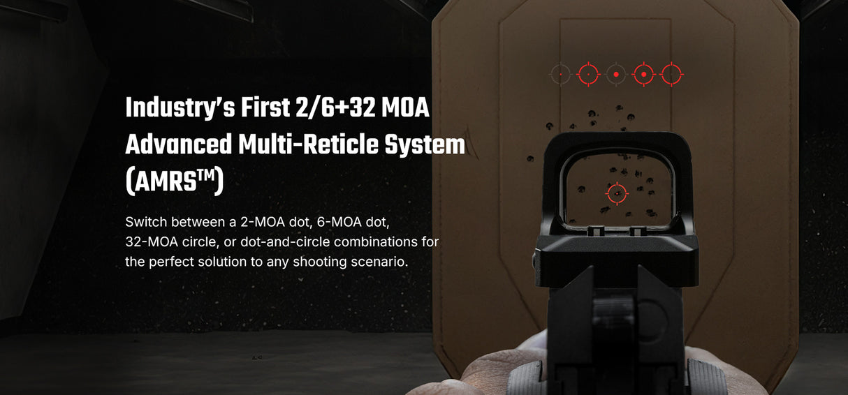 Osight XE AMRS Enclosed Emitter Red Dot with Multi-Reticle System