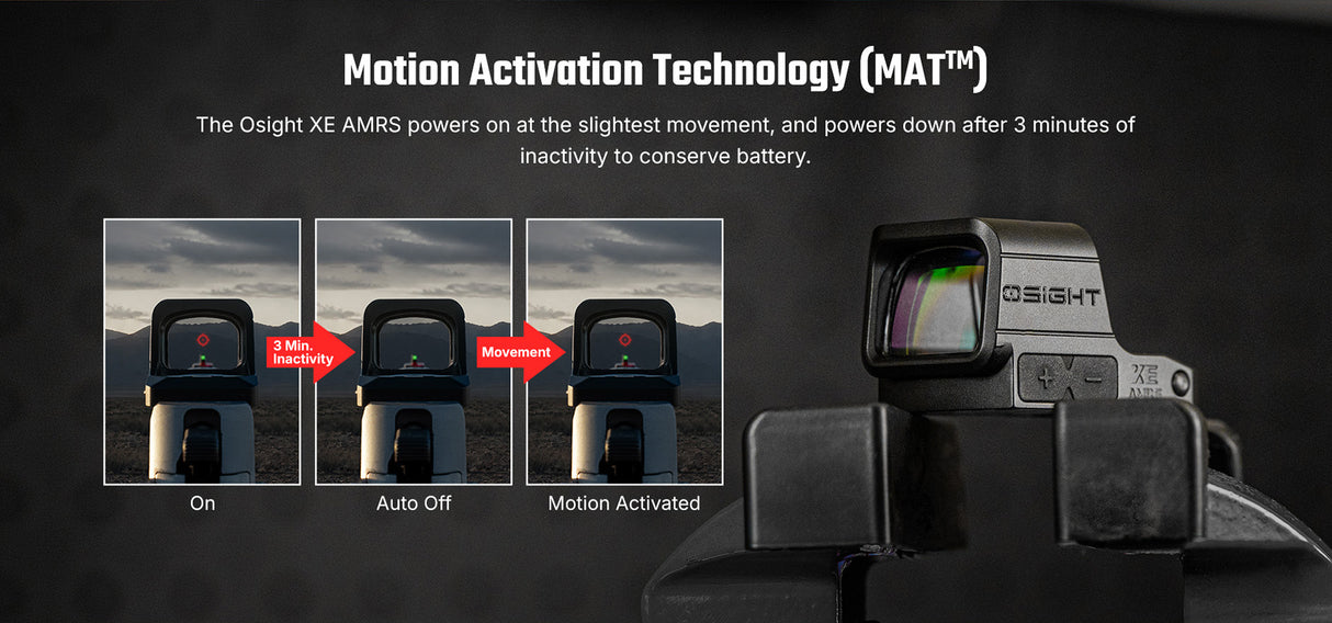 Osight XE AMRS Enclosed Emitter Red Dot with Multi-Reticle System