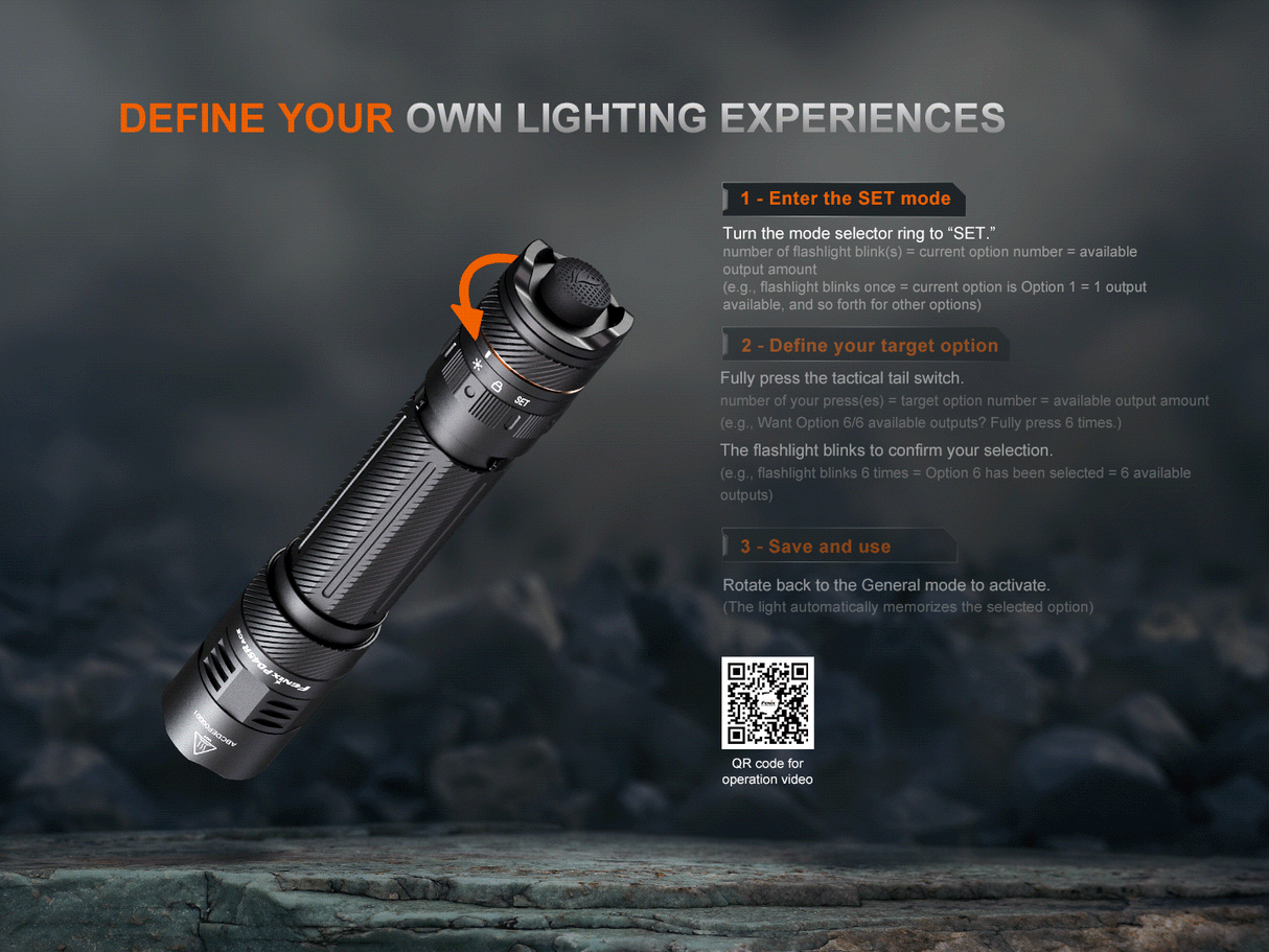 Fenix PD45R ACE 3200 Lumens Multi-Mode Rechargeable Tactical Flashlight