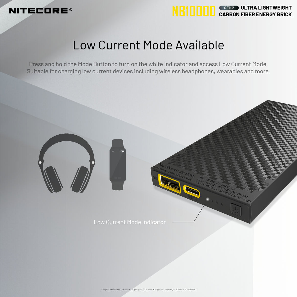 NITECORE NB10000 Gen 2 QC USB/USB-C Dual Port 10000mAh Power Bank