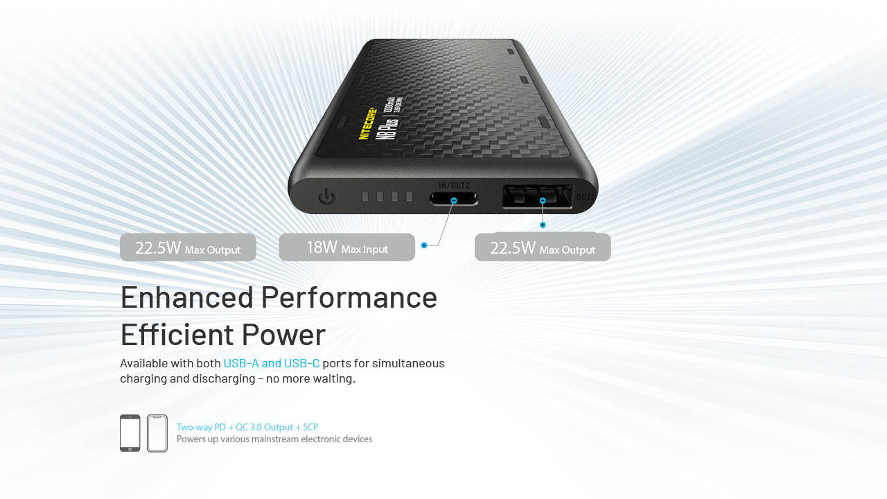 Nitecore NB Plus 10,000mAh Lightweight Power Bank