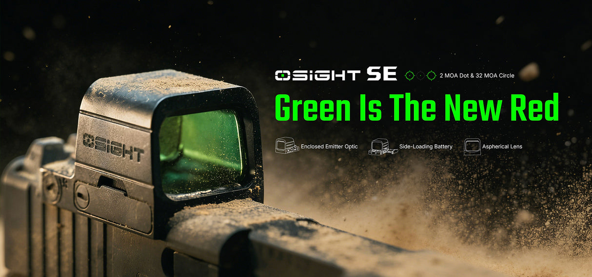 Osight SE 2 MOA Dot Sight with 32 MOA Circle with Enclosed Optic