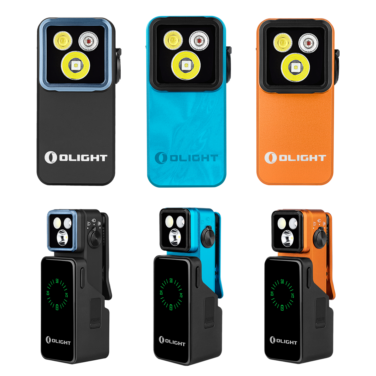 Olight Oclip 2 Pro 530 Lumen Multi-Function (Floodlight, Spotlight, Red Light) Rechargeable Clip-On Flashlight
