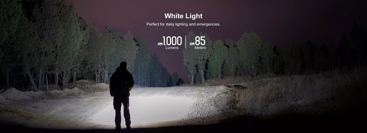 Olight Arkfeld UV 1000 Lumen Rechargeable EDC Flashlight with UV Light