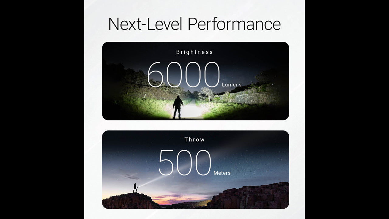 Nitecore EX7 6000 Lumen High Performance Rechargeable Flashlight