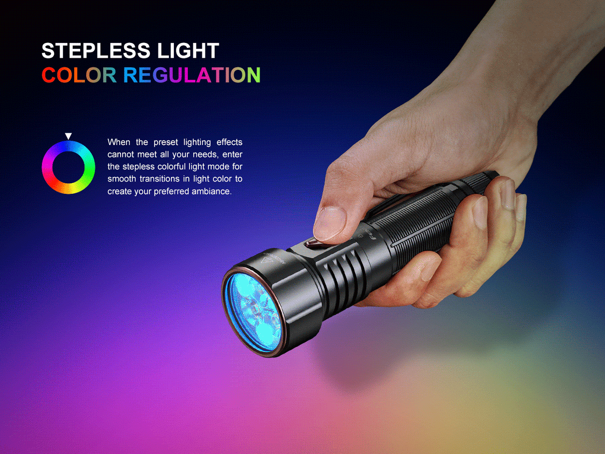 Fenix LD36R 3600 Lumens USB-C Rechargeable Flashlight with Adjustable Color Light