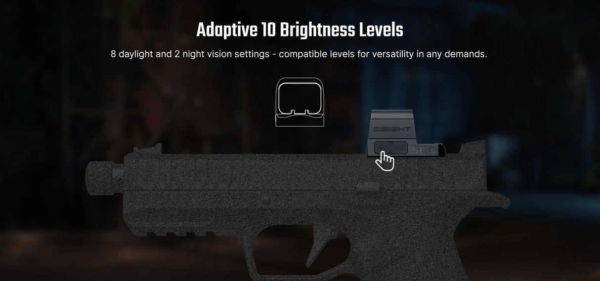 Osight SE 2 MOA Dot Sight with 32 MOA Circle with Enclosed Optic