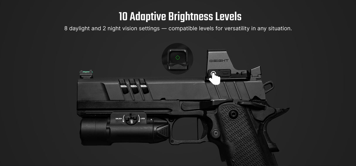 Osight C 3 MOA Dot Sight with 32 MOA Circle