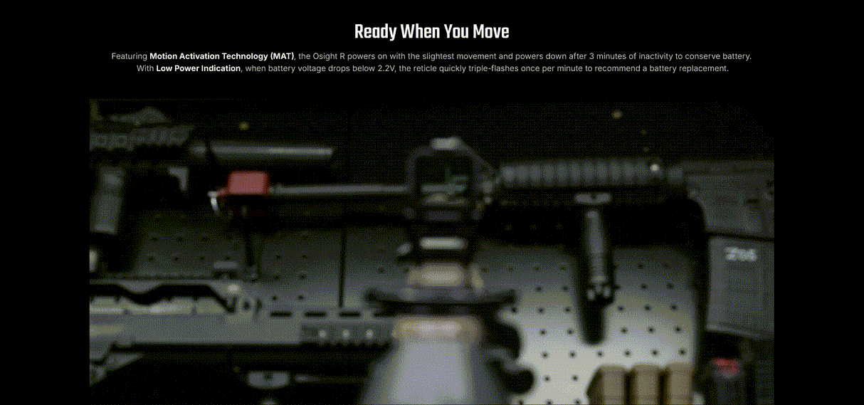 Osight R Micro T1/T2 Footprint Enclosed Red Dot Sight with Multi-Reticle System