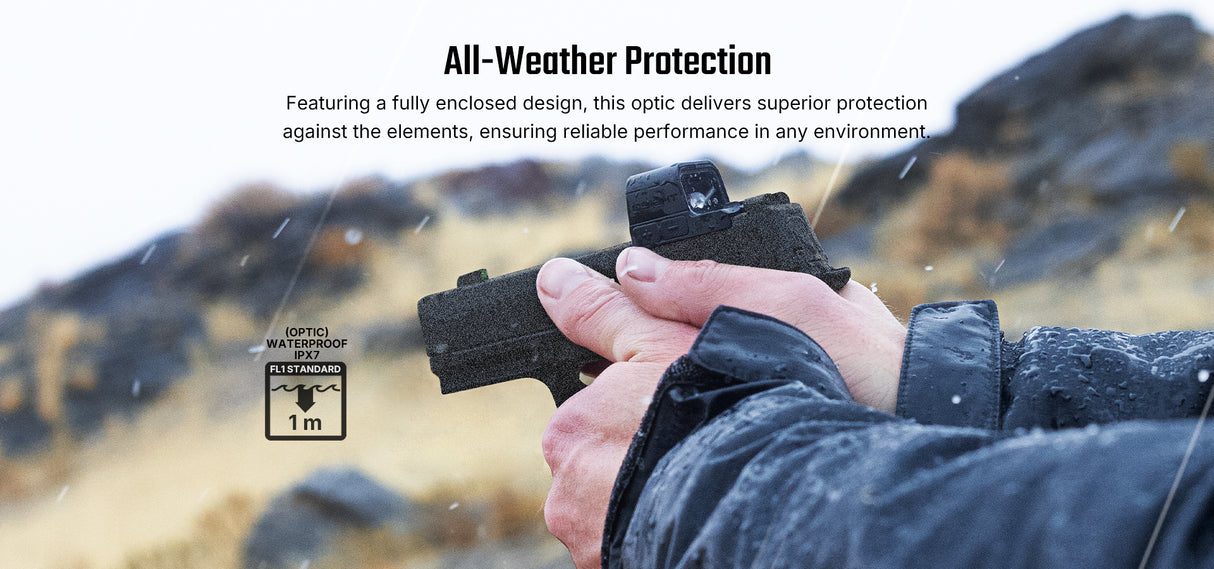 Osight S 2 MOA Dot Sight with 32 MOA Circle with Magnetic USB-C Rechargeable Charging Cover