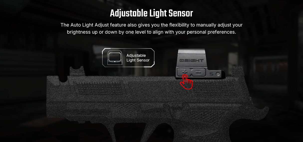 Osight S 2 MOA Dot Sight with 32 MOA Circle with Magnetic USB-C Rechargeable Charging Cover