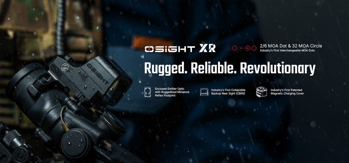 Osight XR Multi-Reticle Enclosed Pistol Optic