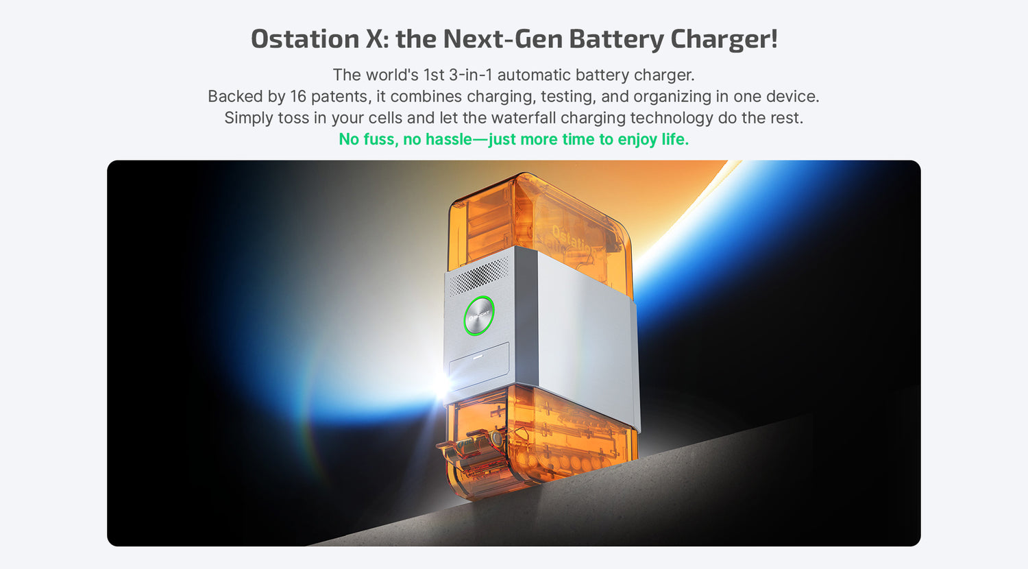 Olight Ostation X Battery Charging Station for 32 AA Ni-MH Batteries
