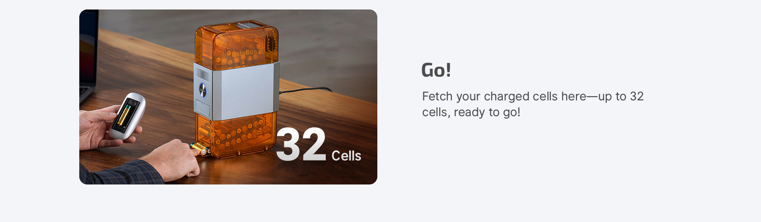 Olight Ostation X Battery Charging Station for 32 AA Ni-MH Batteries