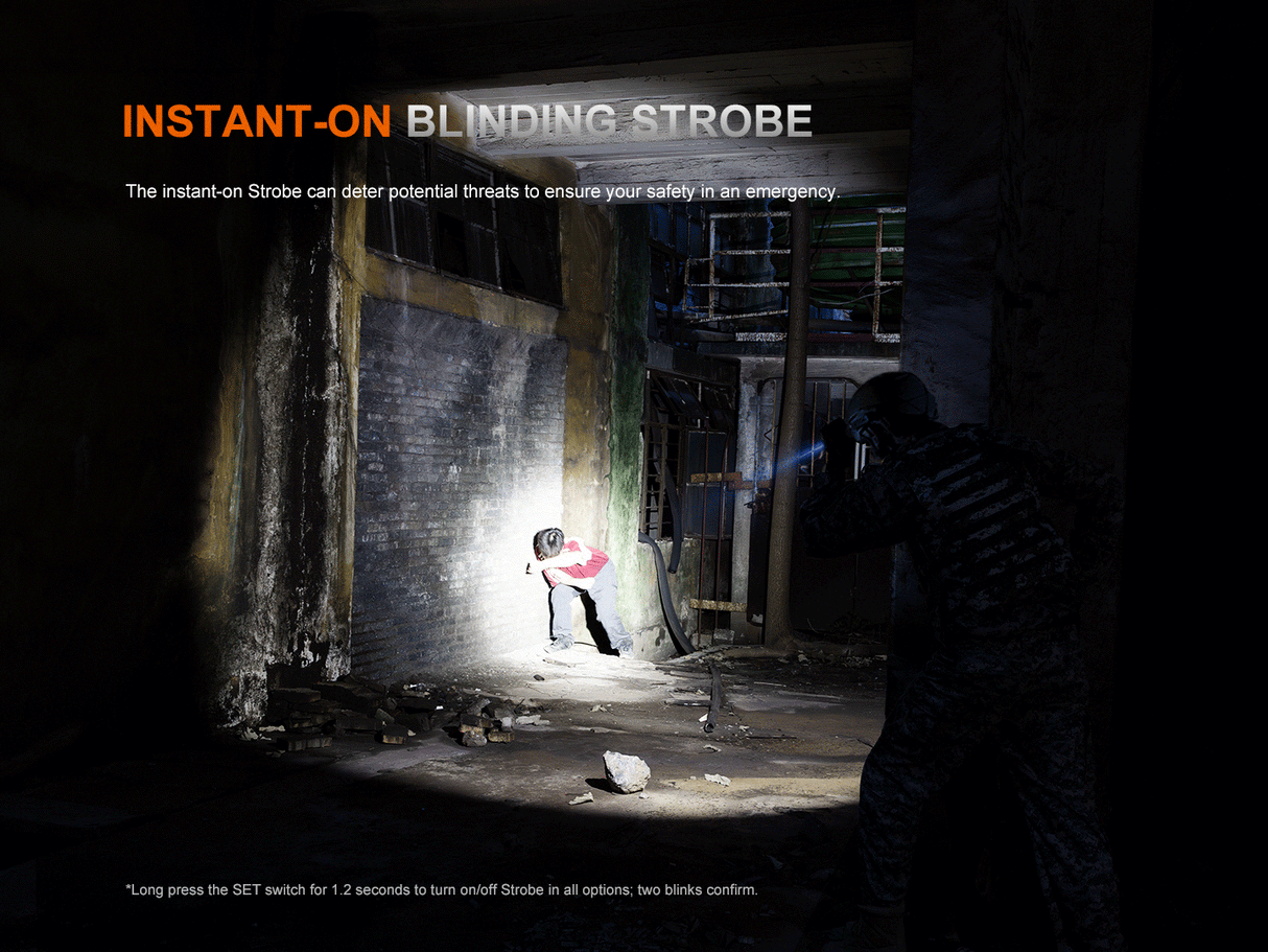 Fenix PD36R ACE 3000 Lumens Multi-Mode Rechargeable Tactical Flashlight