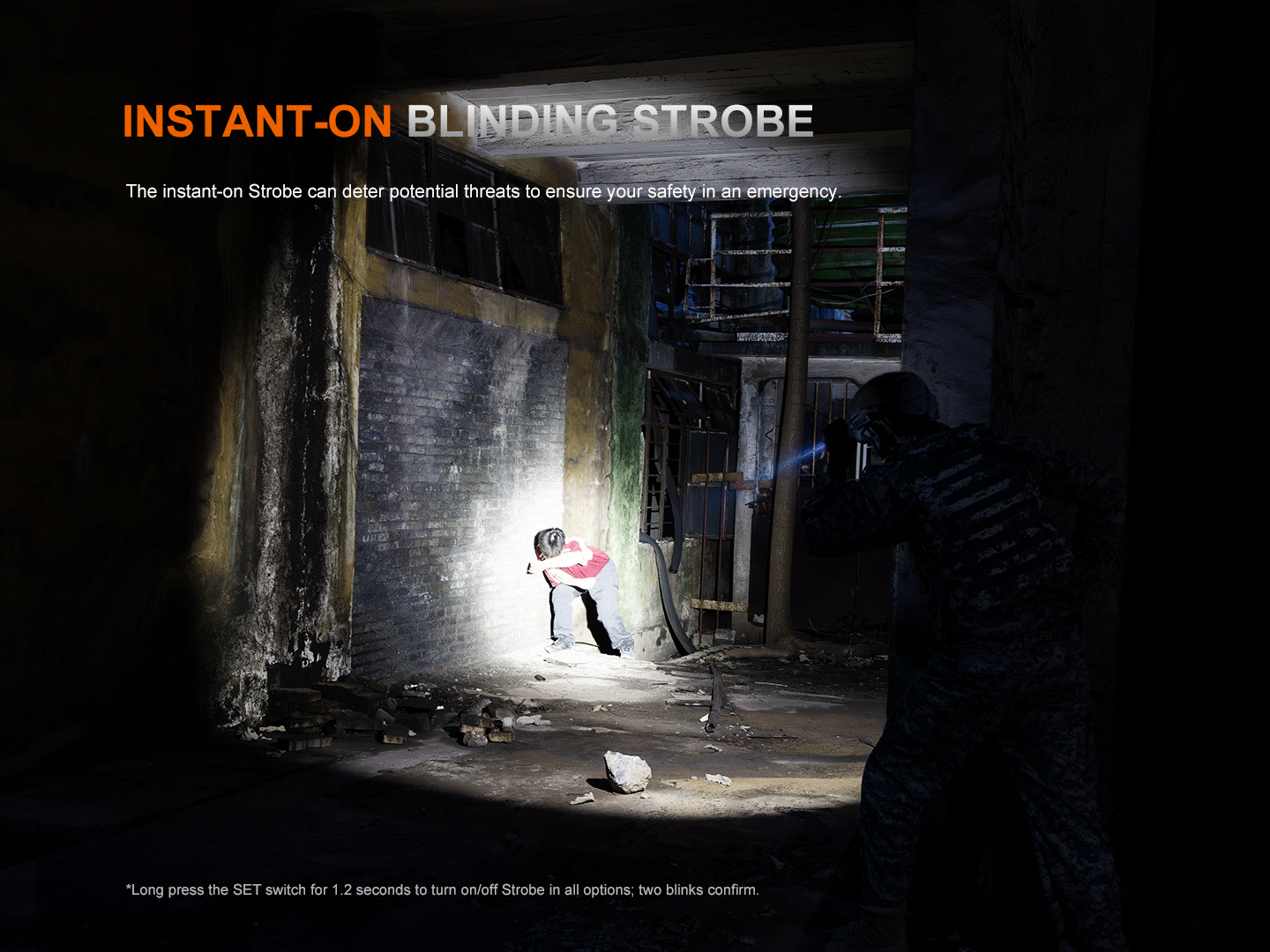 Fenix PD36R ACE 3000 Lumens Multi-Mode Rechargeable Tactical Flashlight