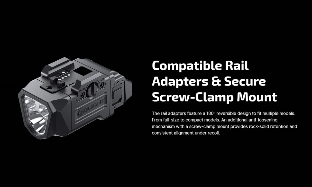 Olight PL X 1200 Lumen Rechargeable Mountable Flashlight