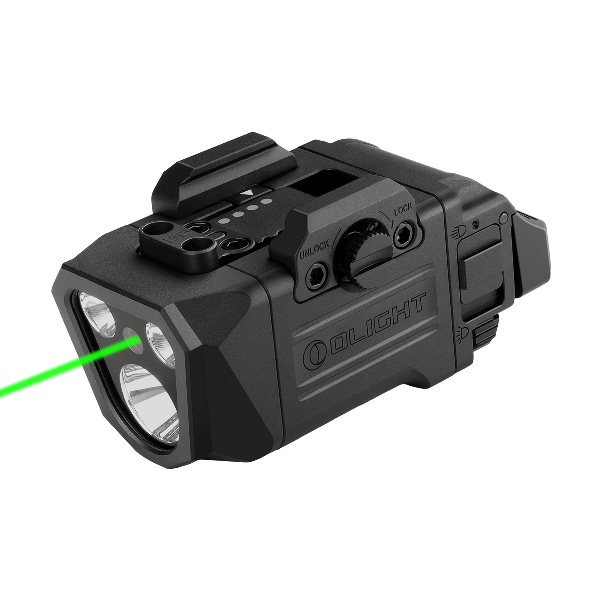 Olight PL X GL 1200 Lumen Rechargeable Mountable Flashlight with Green Laser