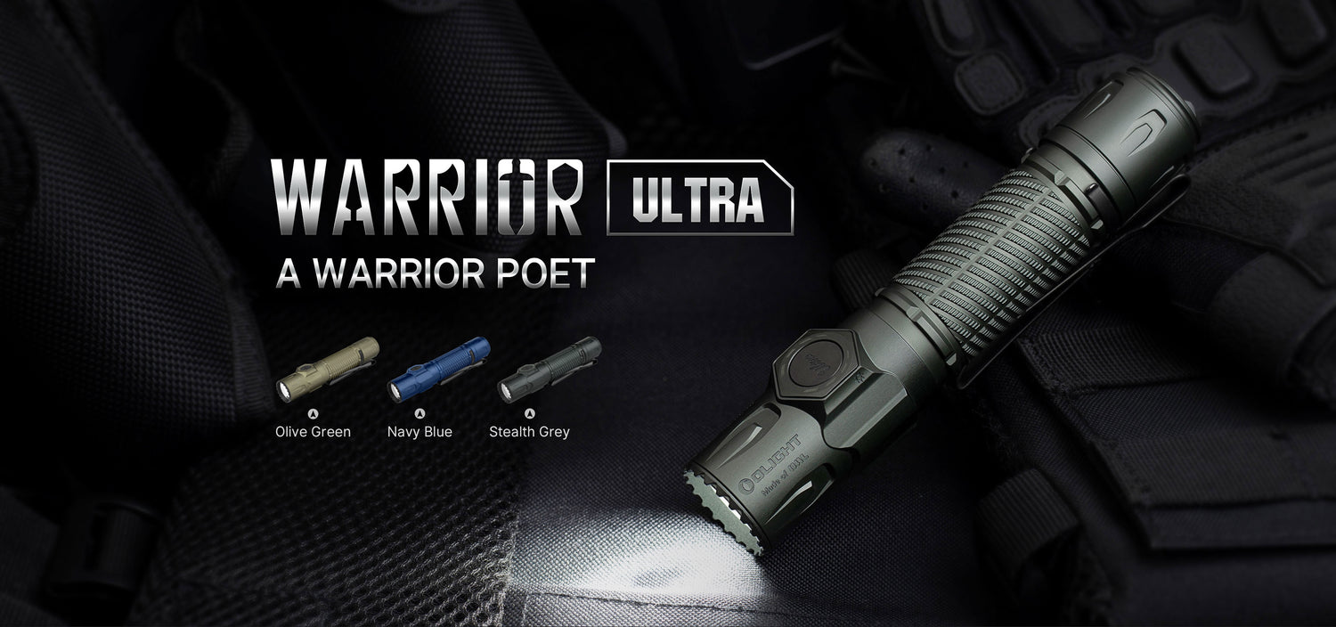 Olight Warrior Ultra 2500 Lumen Rechargeable Tactical Flashlight