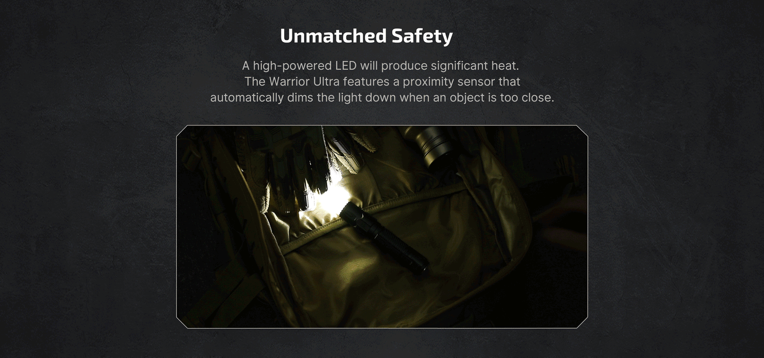 Olight Warrior Ultra 2500 Lumen Rechargeable Tactical Flashlight