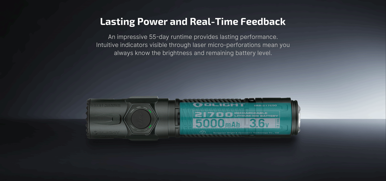 Olight Warrior Ultra 2500 Lumen Rechargeable Tactical Flashlight