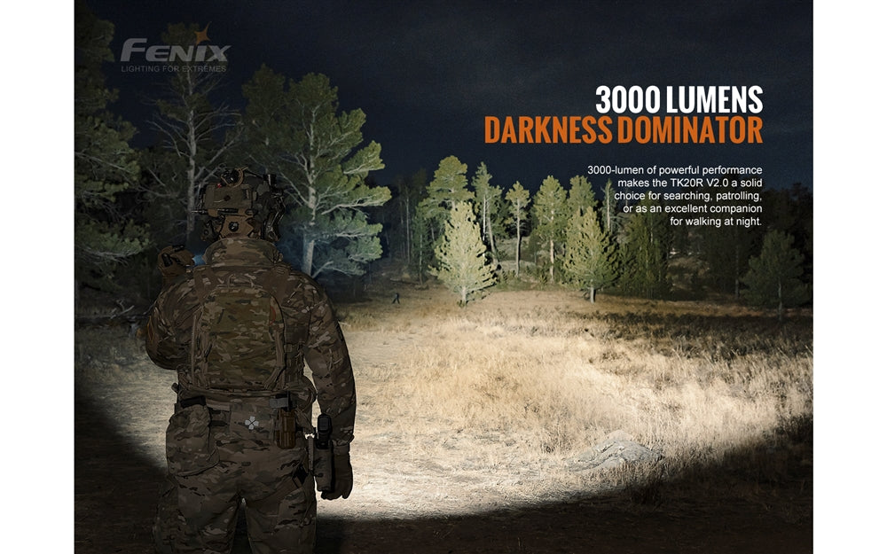 Fenix TK20R v2.0 3000 Lumen Rechargeable Flashlight