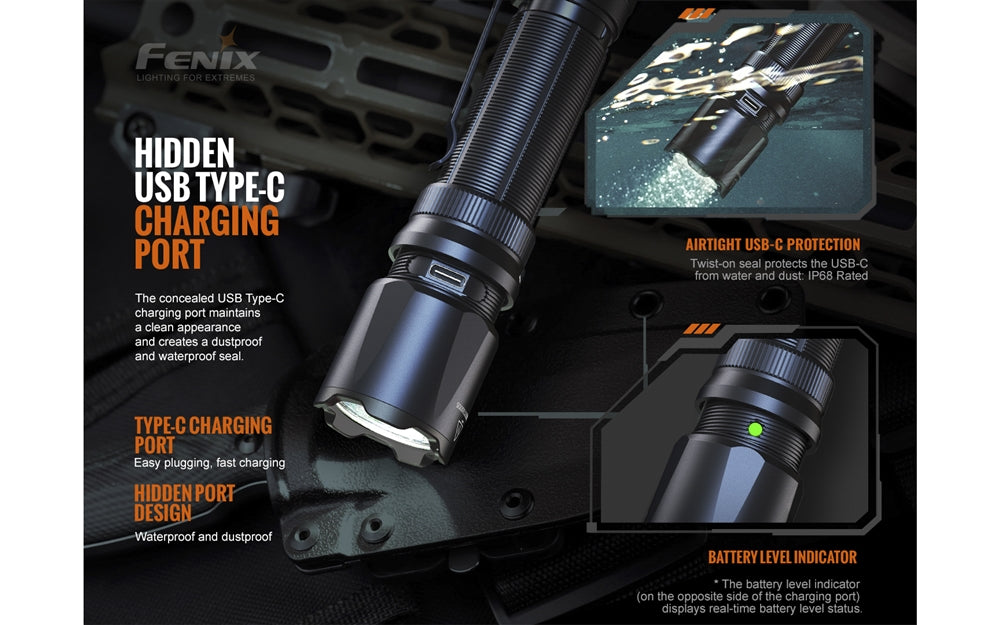 Fenix TK20R v2.0 3000 Lumen Rechargeable Flashlight