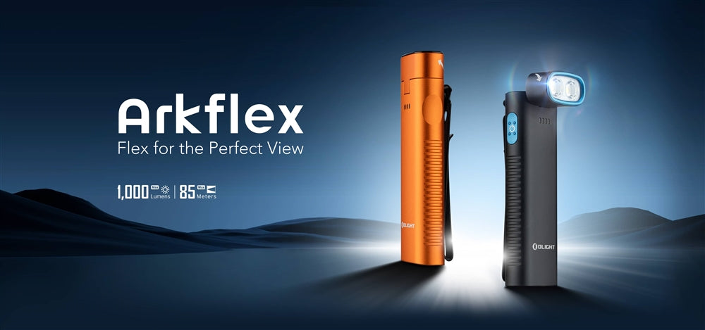 Olight Arkflex 1000 lumens Right-Angle Rechargeable Flashlight