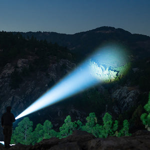 best throw flashlight rechargeable LitezAll 1000 Lumen Tactical and search Nitecore MH40 Pro 3500 Lumen