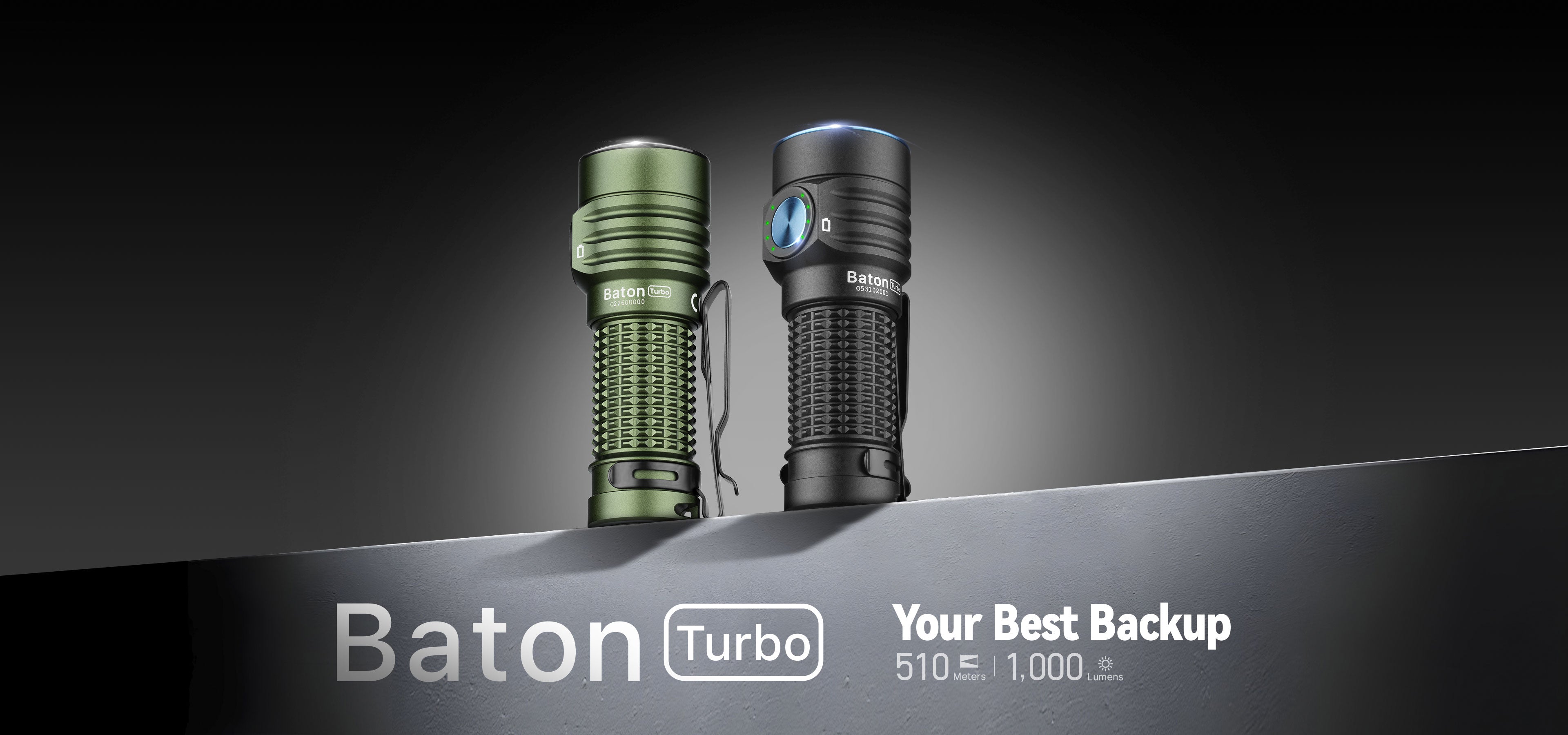 Olight Baton Turbo 1000 Lumen Long Throwing EDC Flashlight