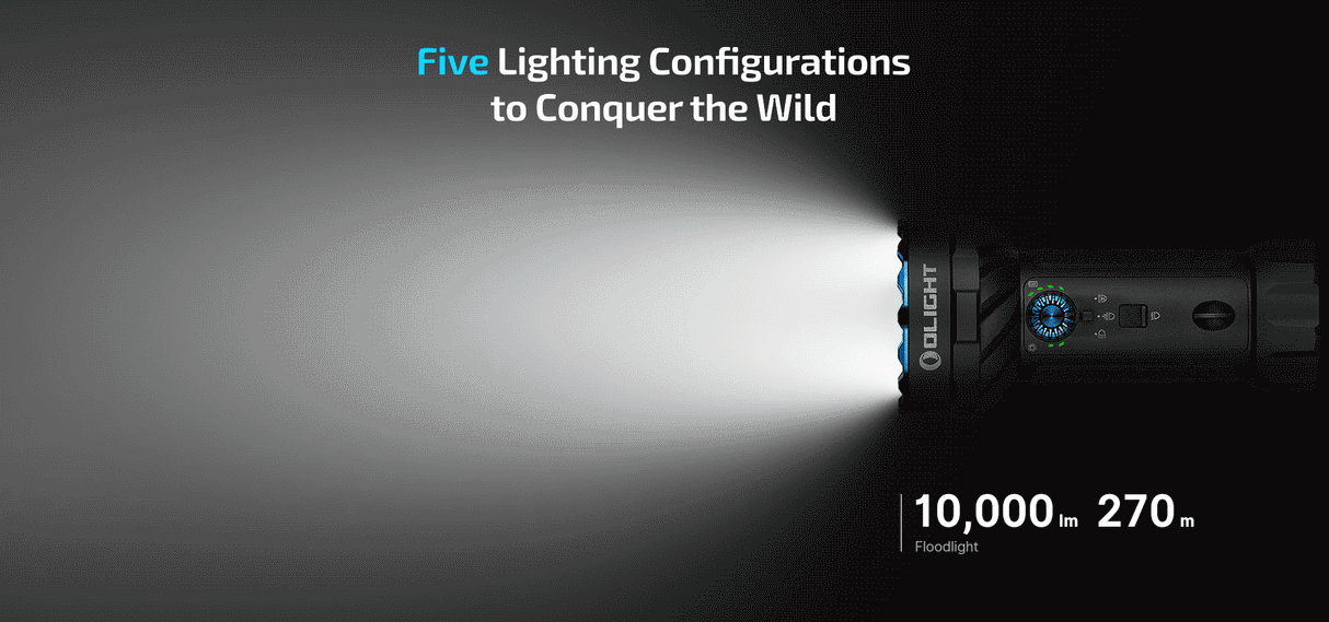 Olight Marauder Mini 2 10,000 Lumen Ultra Bright Long Throwing Flashlight