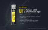 NITECORE UI1 1 slot USB-C Battery Charger for 21700, 18650 etc