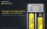 NITECORE UI2 2 Slot USB-C Battery Charger for 21700, 18650 etc
