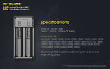 NITECORE UI2 2 Slot USB-C Battery Charger for 21700, 18650 etc