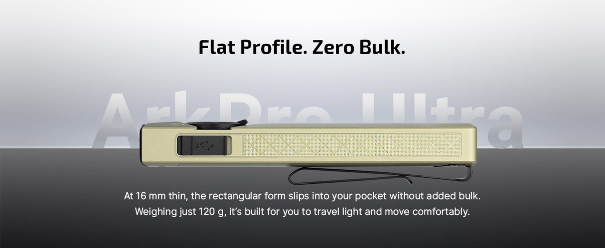 Olight ArkPro Ultra 1700 Lumen Rechargeable EDC Flashlight with UV Light & Green Laser