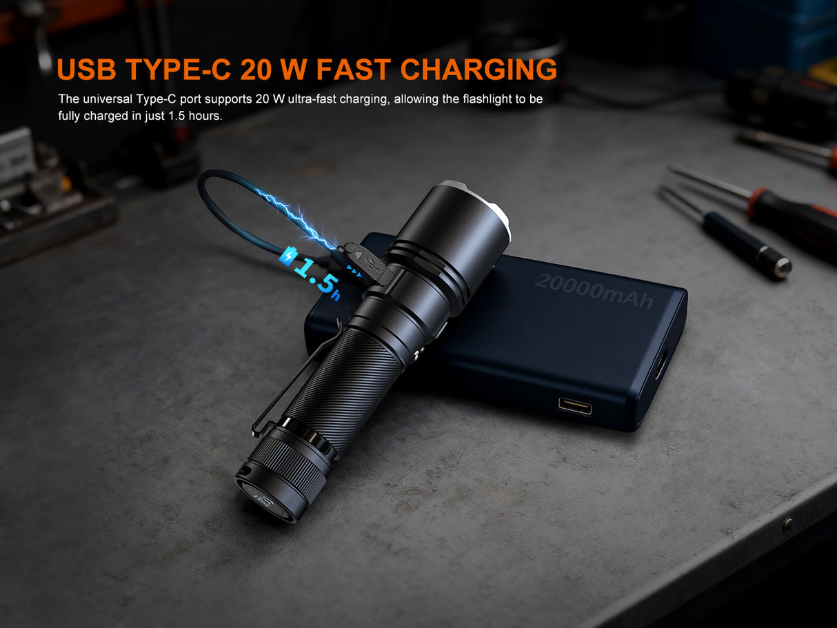 Fenix C7 Pro 4600 Lumens Fast Charging USB-C Flashlight for Work