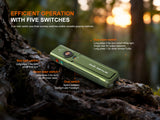 Fenix E06R Pro RG 1600 Lumen USB-C Rechargeable EDC Flashlight with Red Light and Green Laser