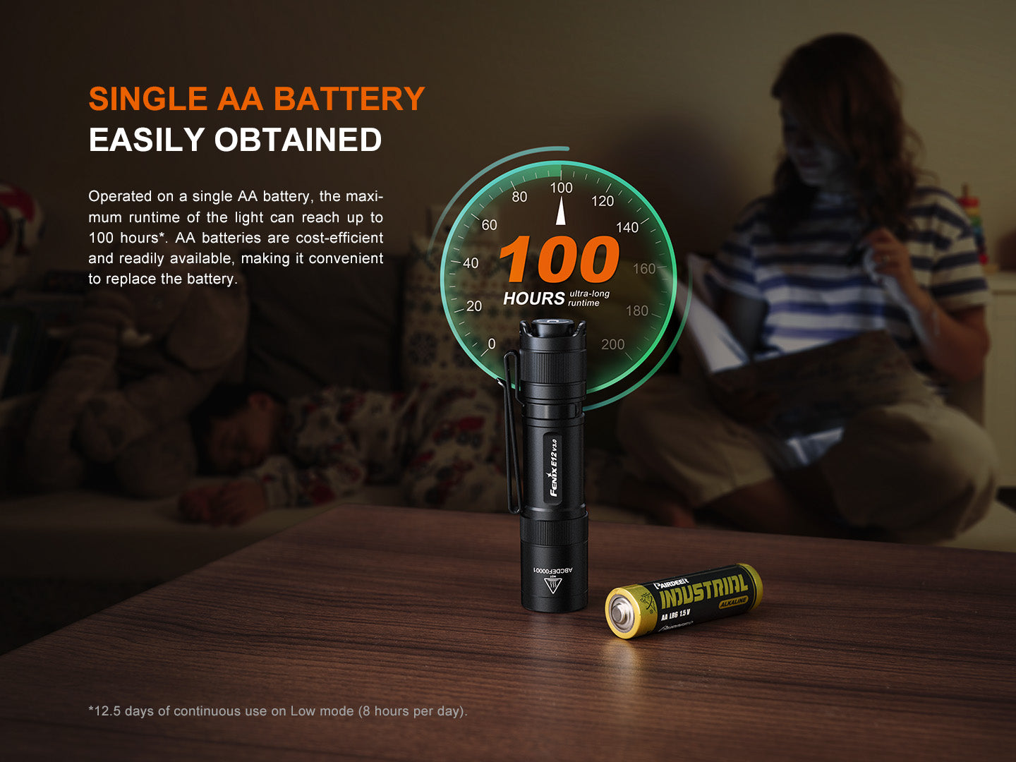 fenix 1aa flashlight Fenix E12 V3.0 AA EDC Flashlight