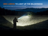 Fenix HT32R 4000 Lumen White RGB Rechargeable Hunting Flashlight