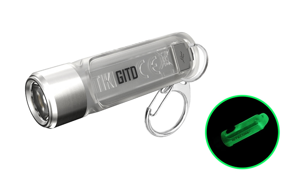 Nitecore TIKI 300 Lumen USB-C Rechargeable Keychain Flashlight