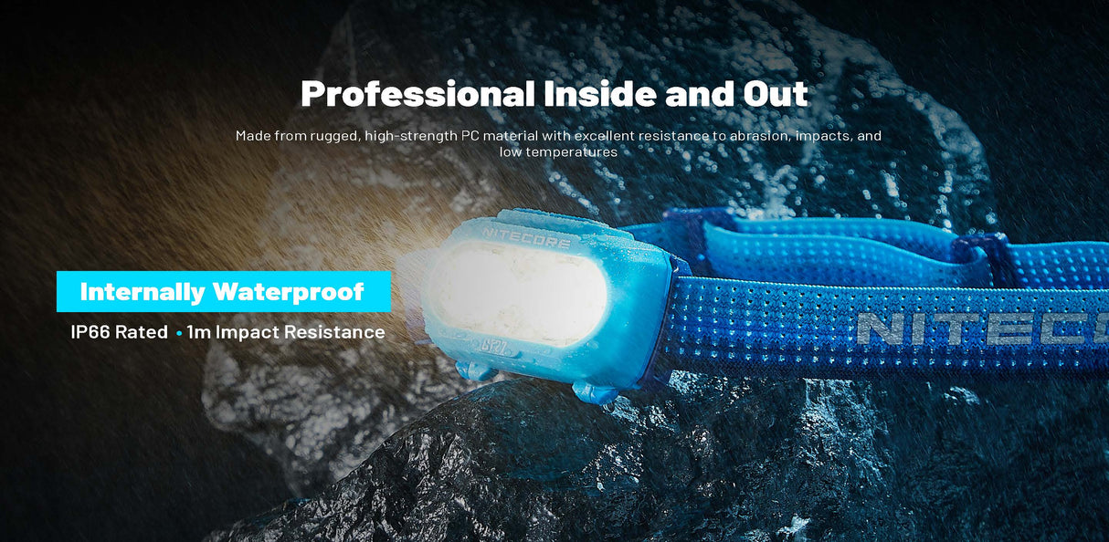 Nitecore UT27 MB 800 Lumen Trail Running Headlamp with Red Running Light