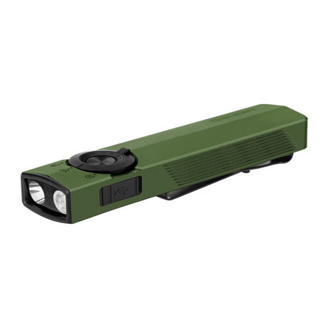 Olight ArkPro 1500 Lumen Rechargeable EDC Flashlight with UV Light & Green Laser
