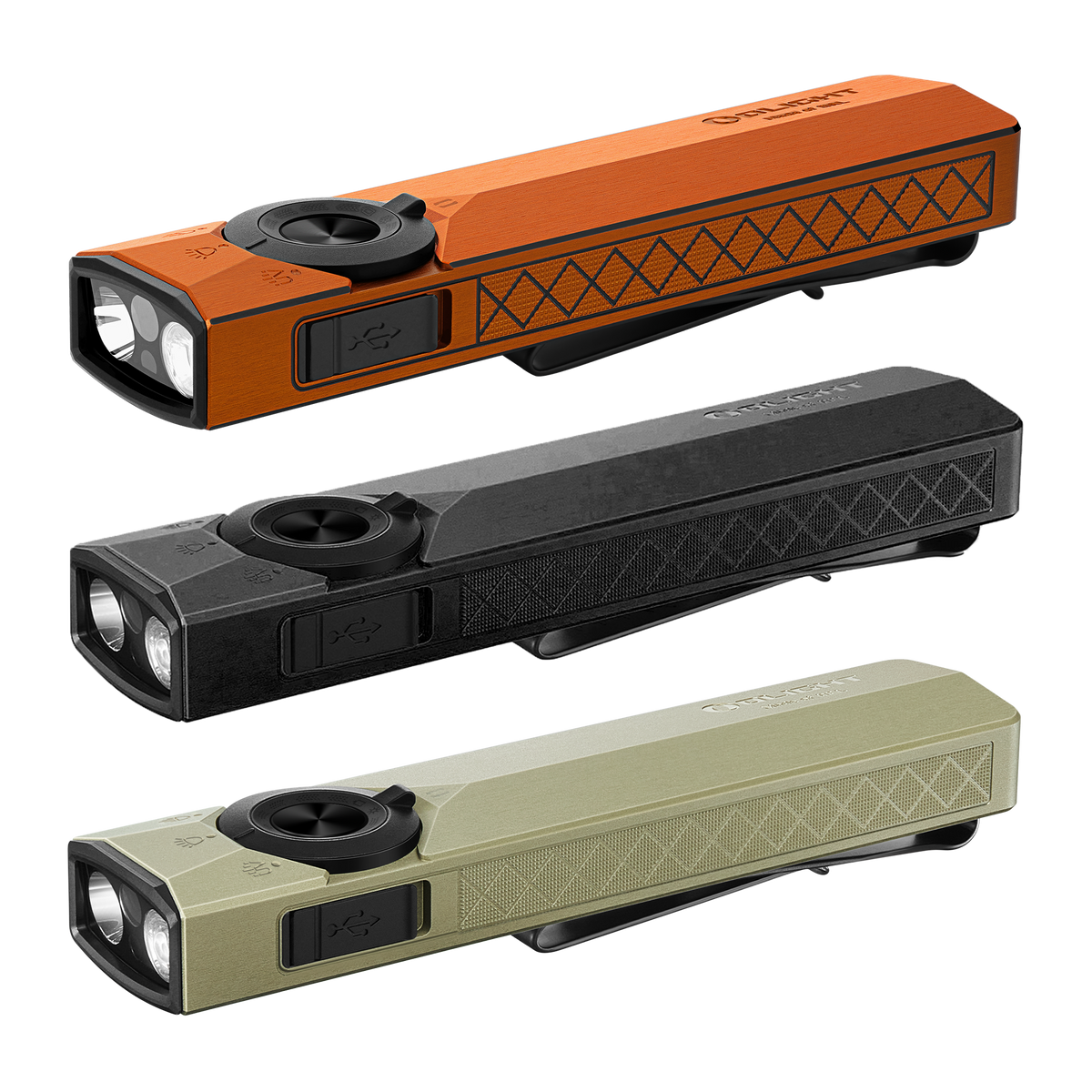 Olight ArkPro Ultra 1700 Lumen Rechargeable EDC Flashlight with UV Light & Green Laser
